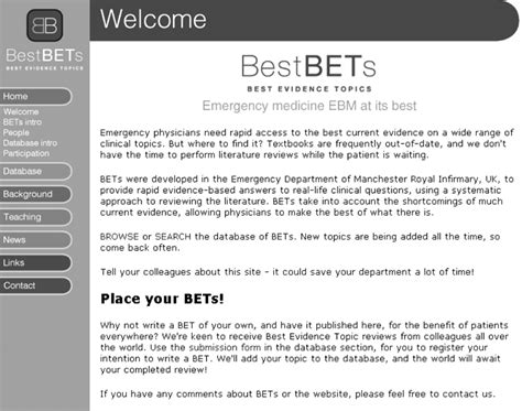 best bets database.